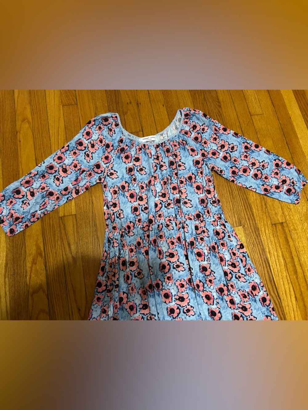 Sonnet James A Play Dress Watercolor Floral Multicolor Pockets Dress Size XXL - Picture 4 of 12